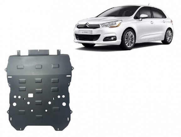 Steel sump guard for Citroen c4