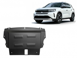 Steel sump guard for Vauxhall Frontera