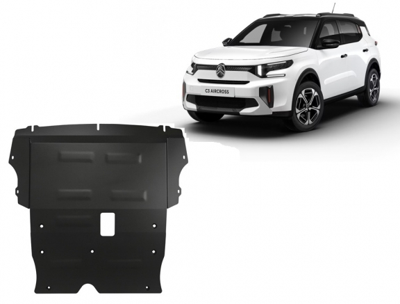 Steel sump guard for Citroen C3 Aircross