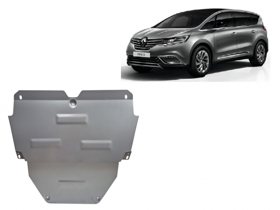 Aluminum sump guard for Renault Espace