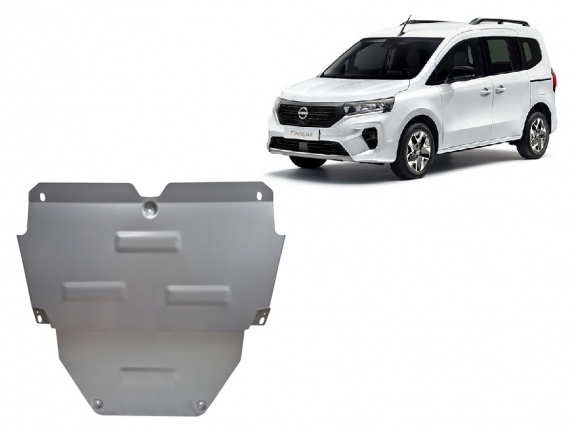 Aluminum sump guard for Nissan Townstar