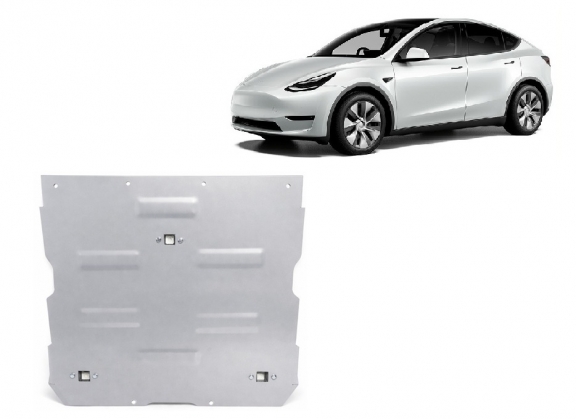 Front electric aluminum motor guard - Tesla model Y