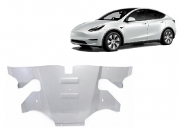 Rear electric aluminum motor guard - Tesla Model Y