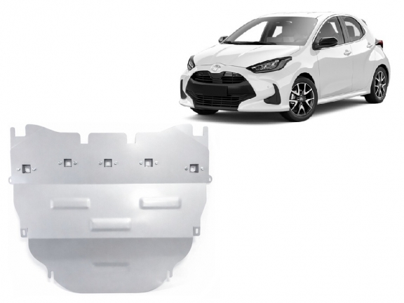 Aluminum sump guard for Toyota Yaris