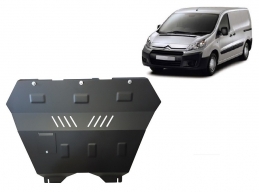 Steel sump guard for the protection of the engine and the gearbox for Citroen  Jumpy