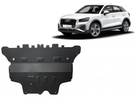 Steel sump guard for Audi Q2