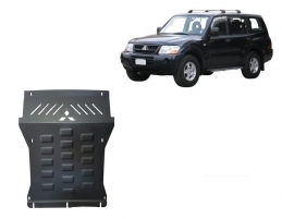 Steel sump guard for the protection of the engine and the radiator for Mitsubishi Shogun 3 (V60, V70) Vers. 2.0