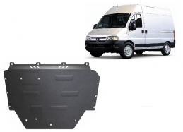 Steel sump guard for Peugeot Boxer