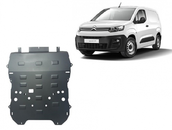 Steel sump guard for Citroen Berlingo