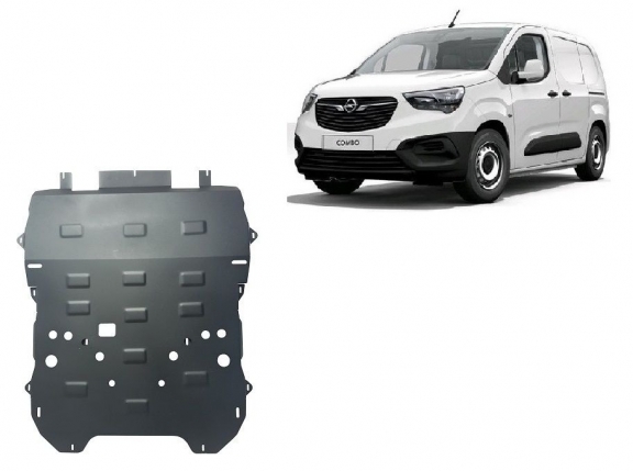 Steel sump guard for Vauxhall Combo C  