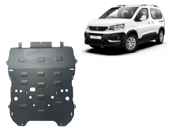 Steel sump guard for Peugeot Rifter / Partner
