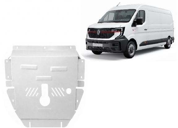 Aluminium  sump guard for Renault Master
