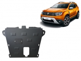 Steel sump guard for Dacia Duster