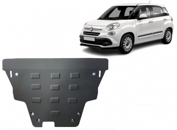 Steel sump guard for Fiat 500 L