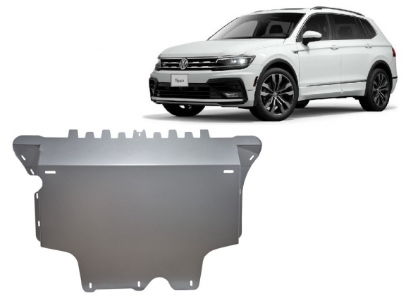 Aluminum sump guard for VW Tiguan
