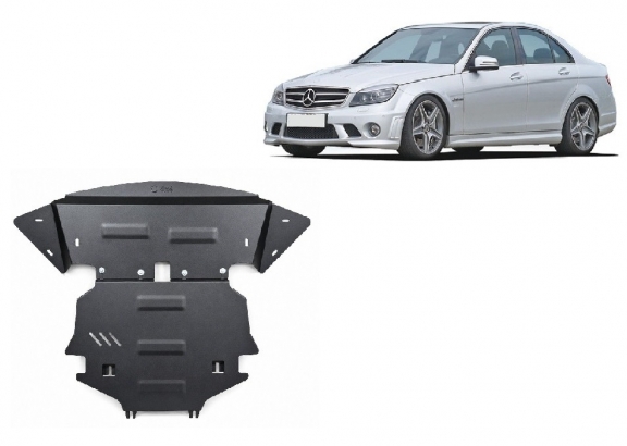 Steel sump guard for Mercedes C-Class W204 4x4