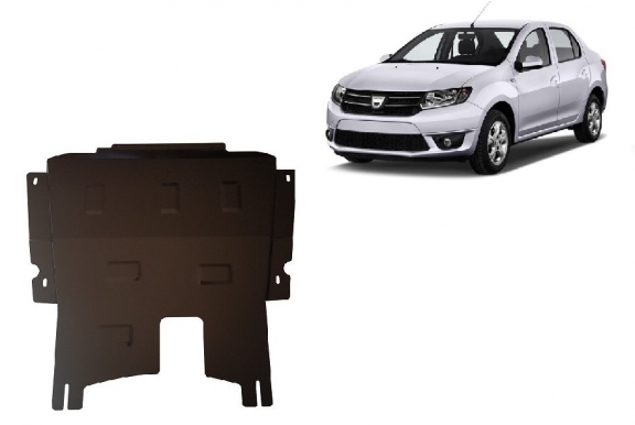 Steel sump guard for Dacia Logan 2