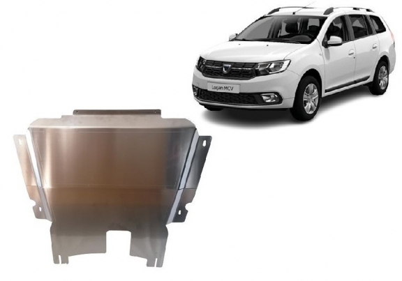 Aluminum sump guard for DACIA LOGAN MCV
