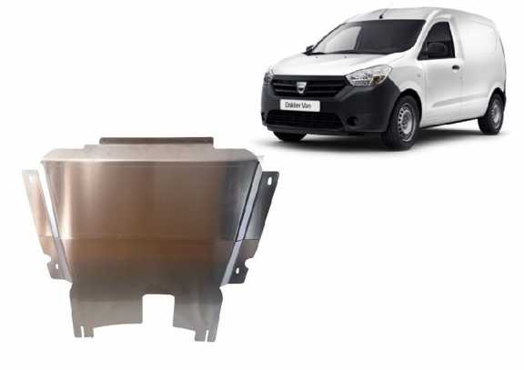 Aluminum sump guard for Dacia Dokker