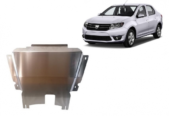 Aluminum sump guard for Dacia Logan 2