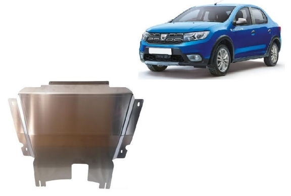 Aluminum sump guard for Dacia Logan Stepway