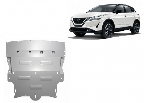 Aluminium  sump guard for Nissan Qashqai J12