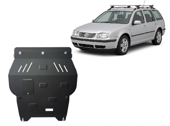 Steel sump guard for VW Bora