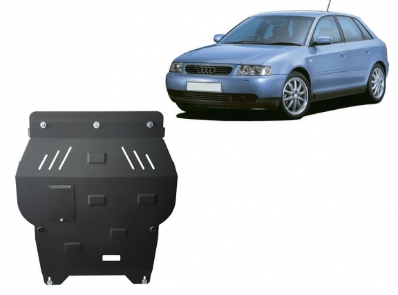 Steel sump guard for Audi A3