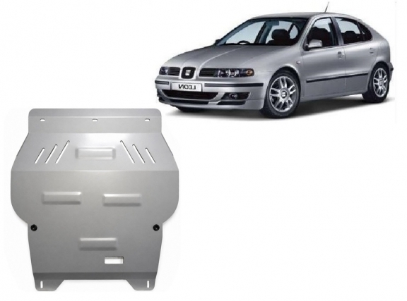 Aluminum sump guard for Seat Leon