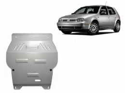 Aluminum sump guard for Volkswagen Golf
