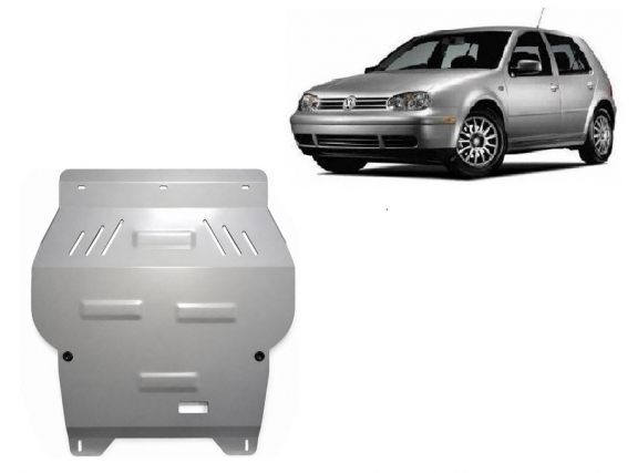 Aluminum sump guard for Volkswagen Golf