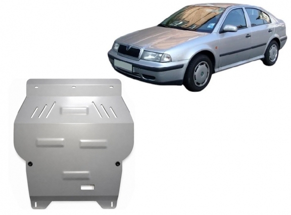 Aluminum sump guard for Skoda Octavia