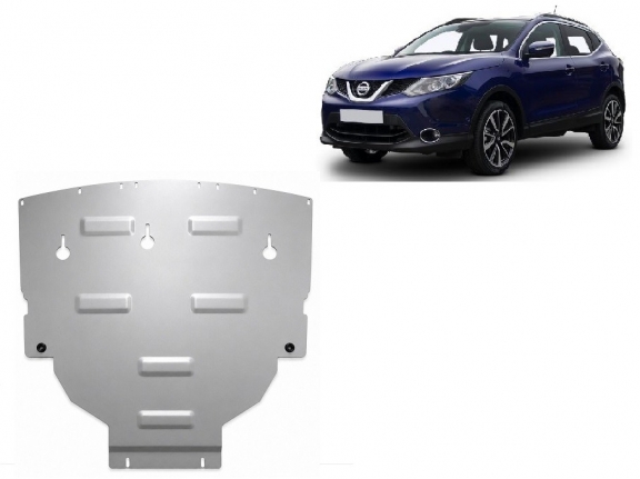 Aluminium  sump guard for Nissan Qashqai J11