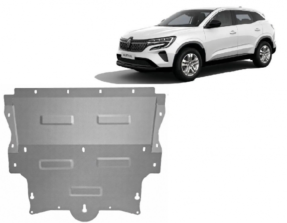 Aluminium  sump guard for Renault Austral