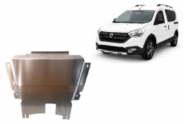 Aluminum sump guard for DACIA Dokker Stepway