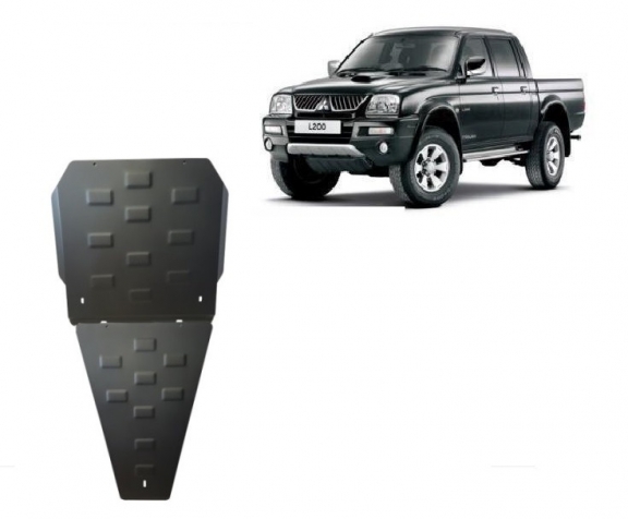 Steel gearbox and differential guard for Mitsubishi L 200