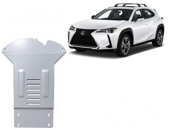 Aluminum catalytic converter guard/cat lock for Lexus UX