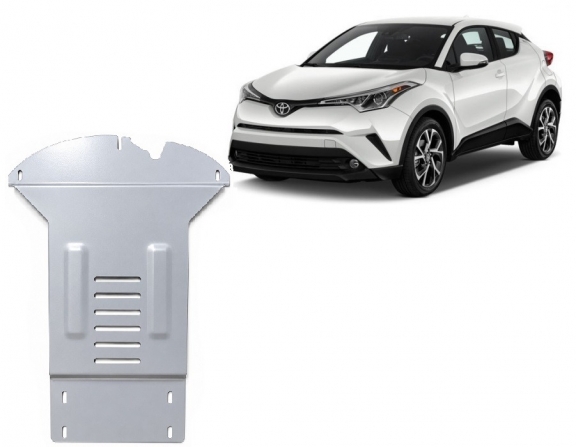 Aluminum catalytic converter guard/cat lock for Toyota C-HR