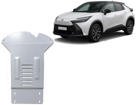 Aluminum catalytic converter guard/cat lock for Toyota C-HR