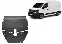 Steel sump guard for Nissan Interstar