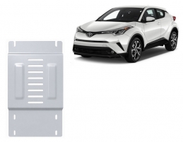 Aluminum catalytic converter guard/cat lock for Toyota C-HR