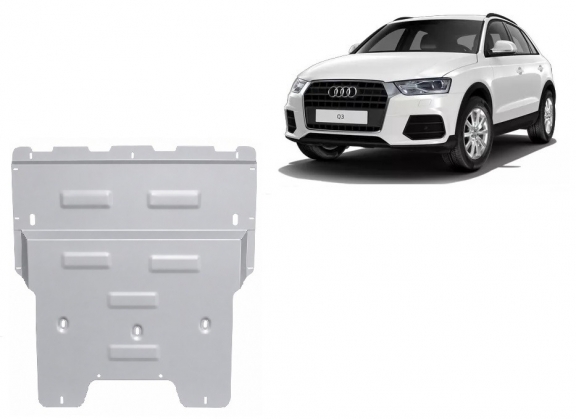 Aluminum sump guard for Audi Q3