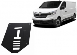 Steel catalytic converter guard/cat lock for Renault Trafic