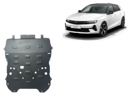 Steel sump guard for Vauxhall Astra L