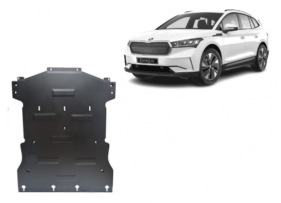 Steel sump guard for Skoda Enyaq