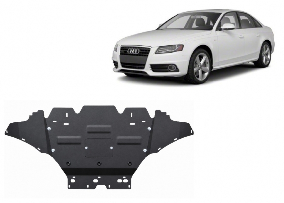 Steel sump guard for Audi A4 B8, diesel