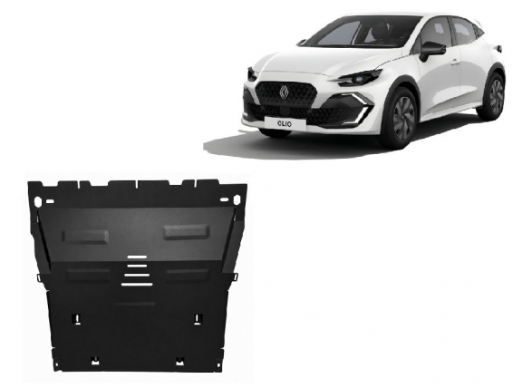 Steel sump guard for Renault Clio 6