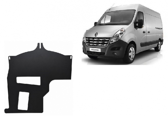 Steel catalytic converter guard/cat lock for Renault Master