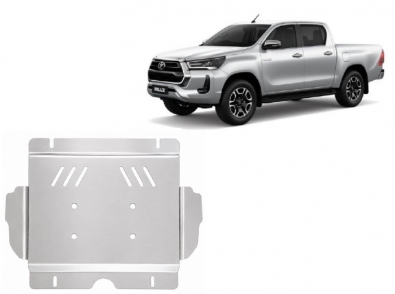 Aluminum sump guard for Toyota Hilux Invincible
