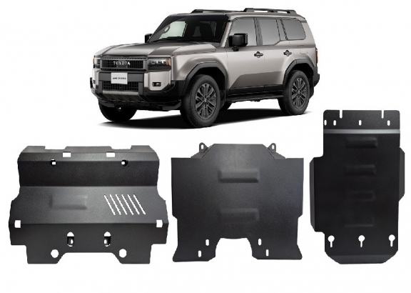 Steel sump guard for Toyota Land Cruiser - promotional package